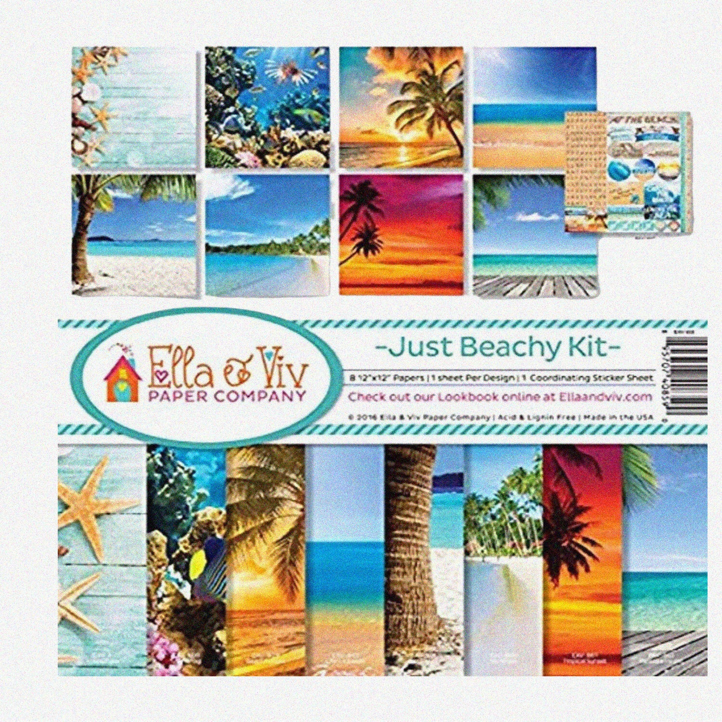 Seaside Serenity Scrapbook Kit 8 12x12 Papers