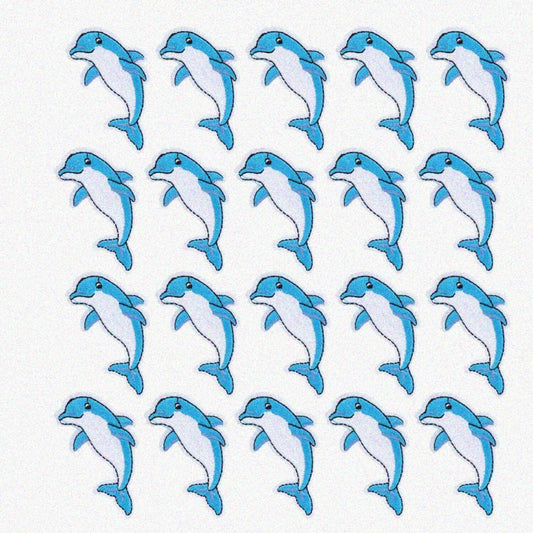 20Pcs Dolphin Embroidery Patches