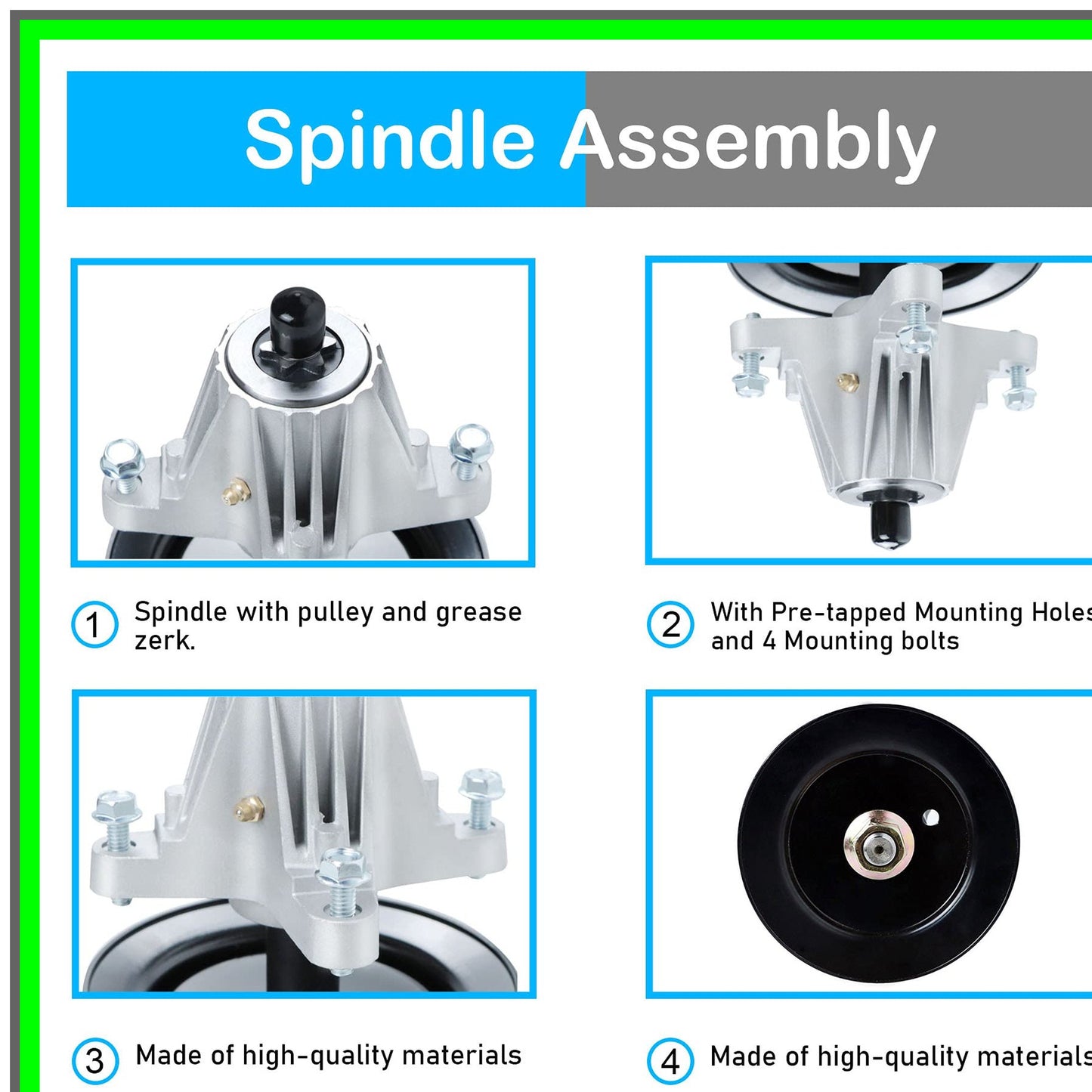 Mower Spindle Assembly for Cub Cadet LTX Series and MTD Models