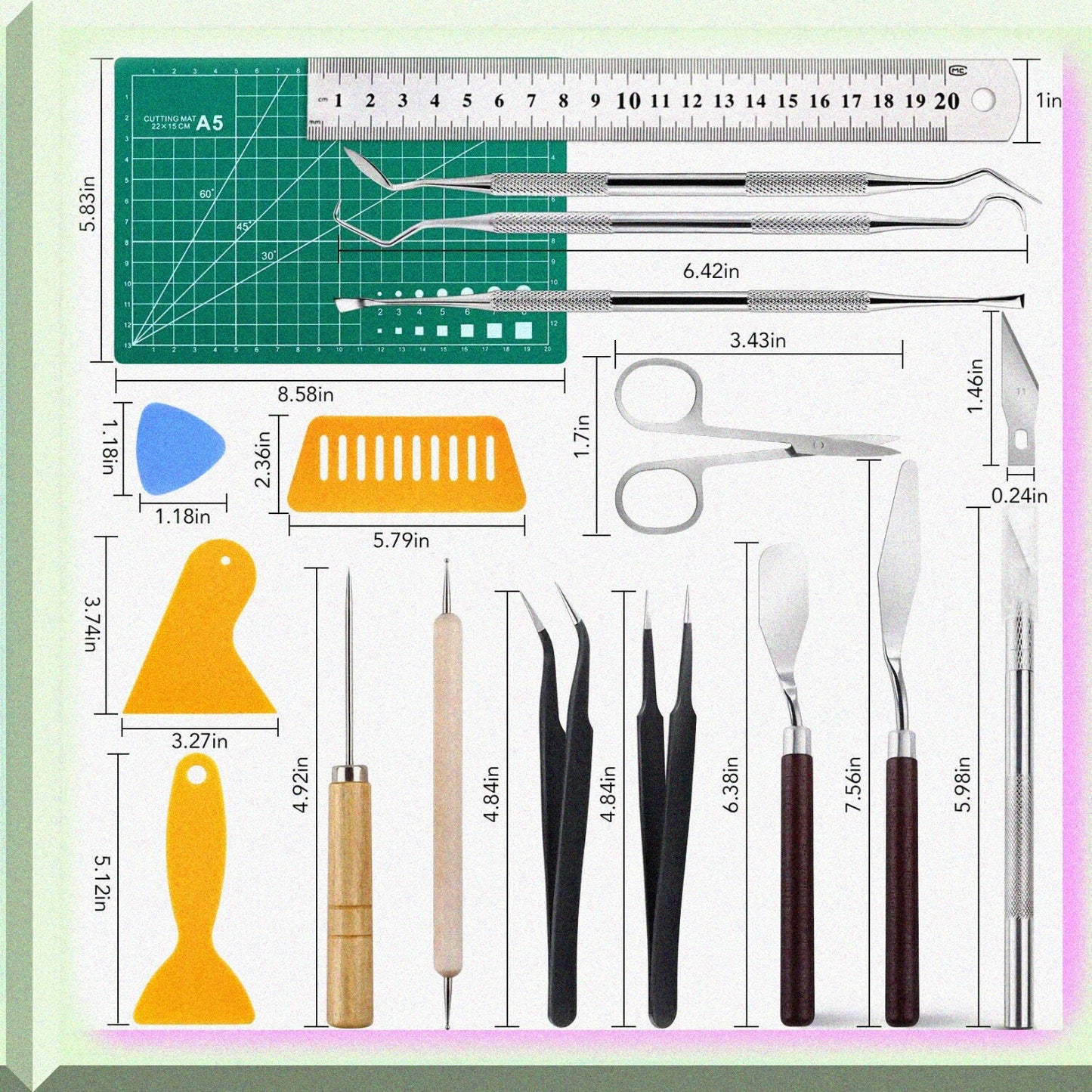 28 PCS Vinyl Crafting Precision Tools Set