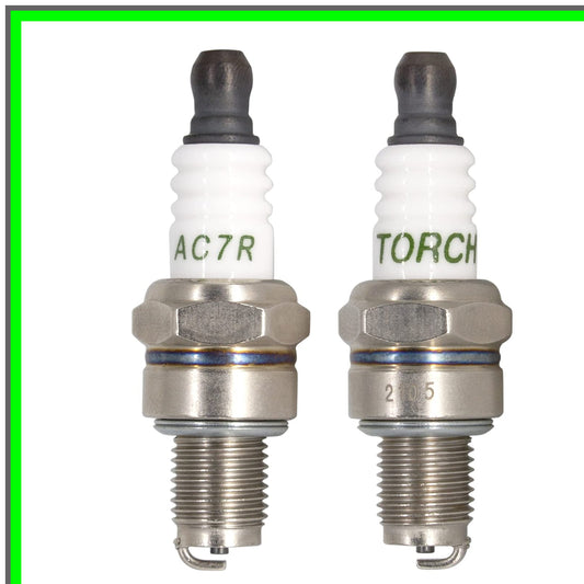 Dual Pack AC7R Spark Plugs Compatible with Husqvarna and NGK Models