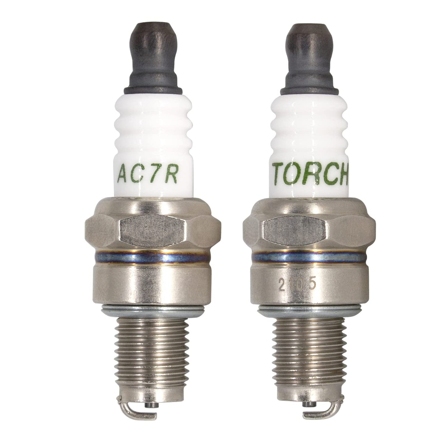 Dual Pack AC7R Spark Plugs Compatible with Husqvarna and NGK Models