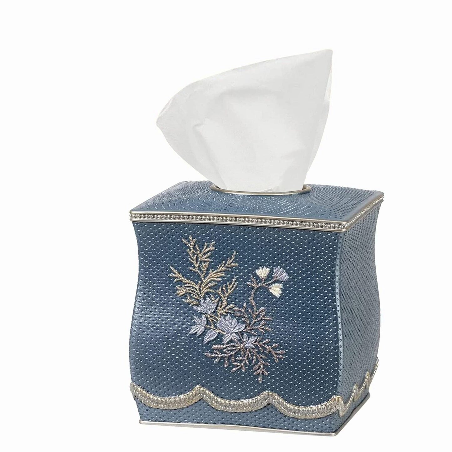 Capri Tissue Box Slate Blue