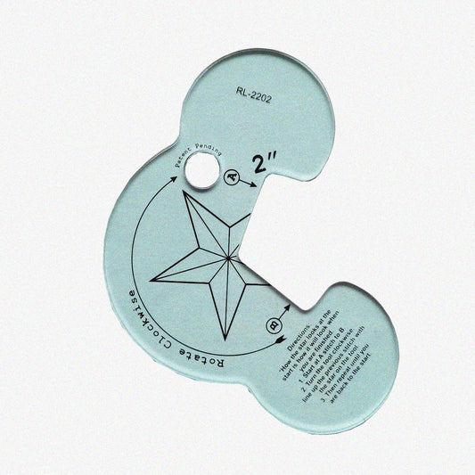 Super-Star Quilting Template for Domestic Sewing Machine