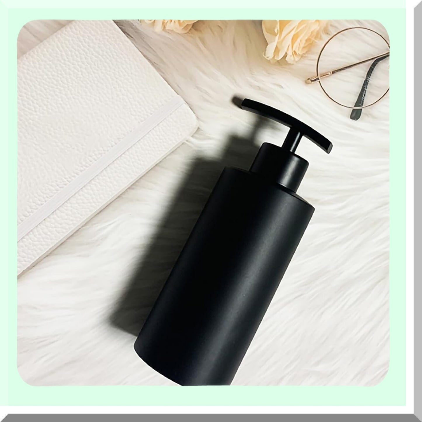 Black Cylindrical Soap Dispenser 400ml