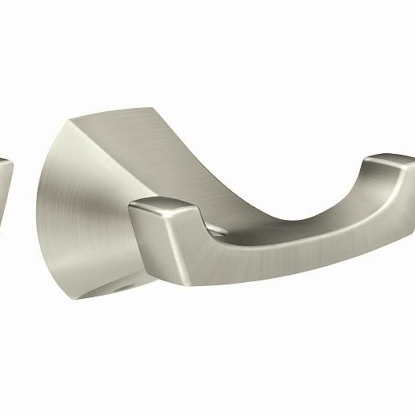 Lindor Spot Resist Double Robe Hook Brushed Nickel