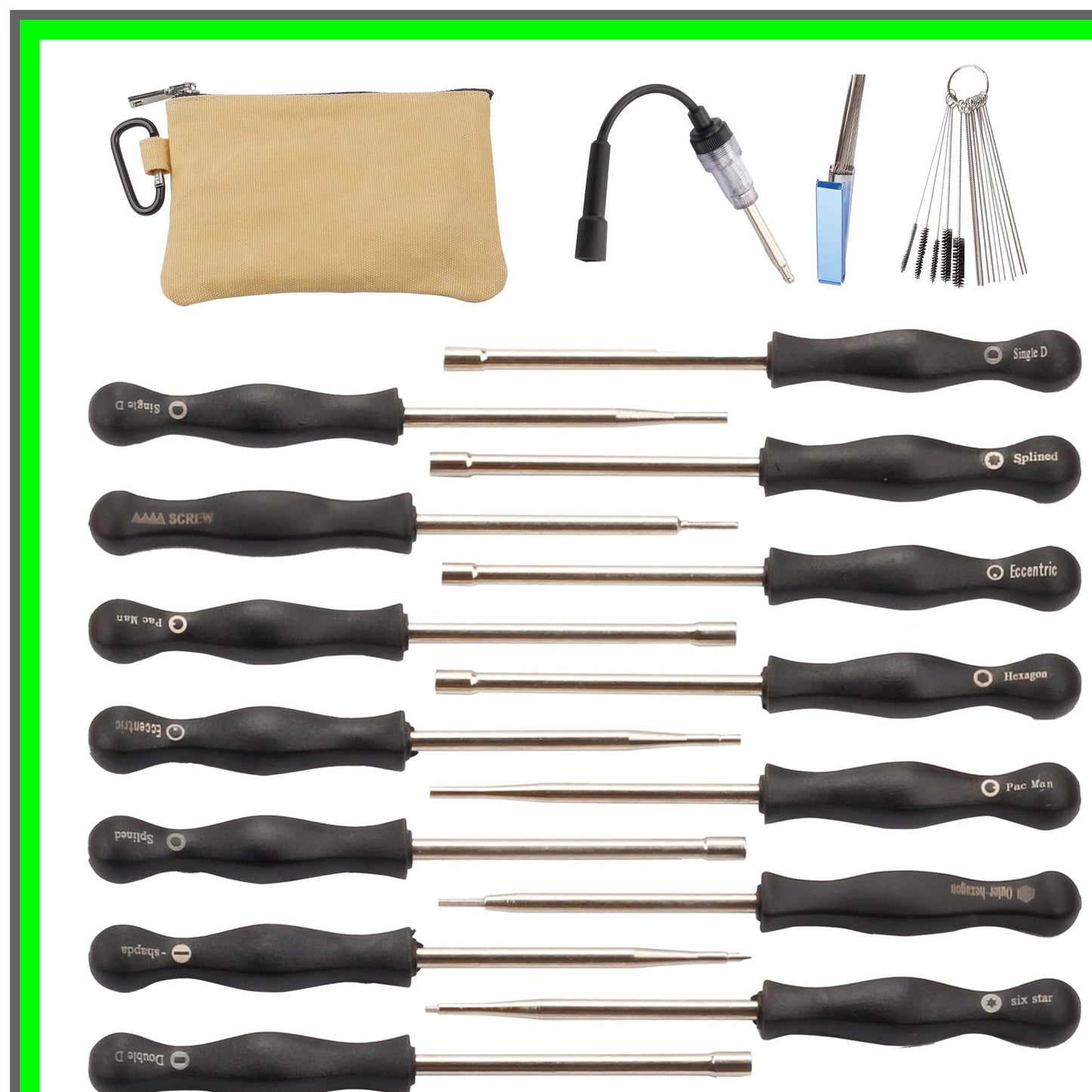 14-Piece Carburetor Adjustment Tool Kit for 2-Cycle Engine Maintenance