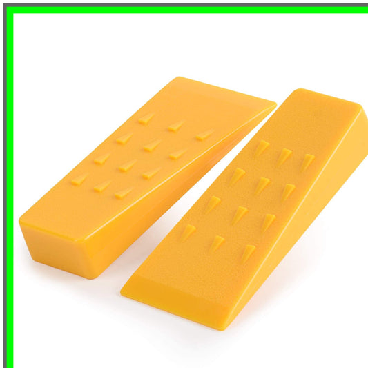 Spiked Tree Felling Wedges for Safe Chainsaw Cutting - 2 Pack