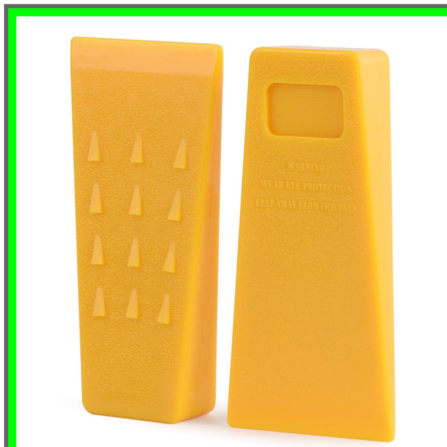 Spiked Tree Felling Wedges for Safe Chainsaw Cutting - 2 Pack