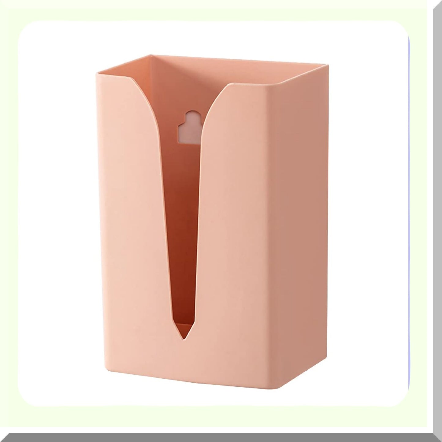 Adhesive Tissue Dispenser and Trash Holder Pink