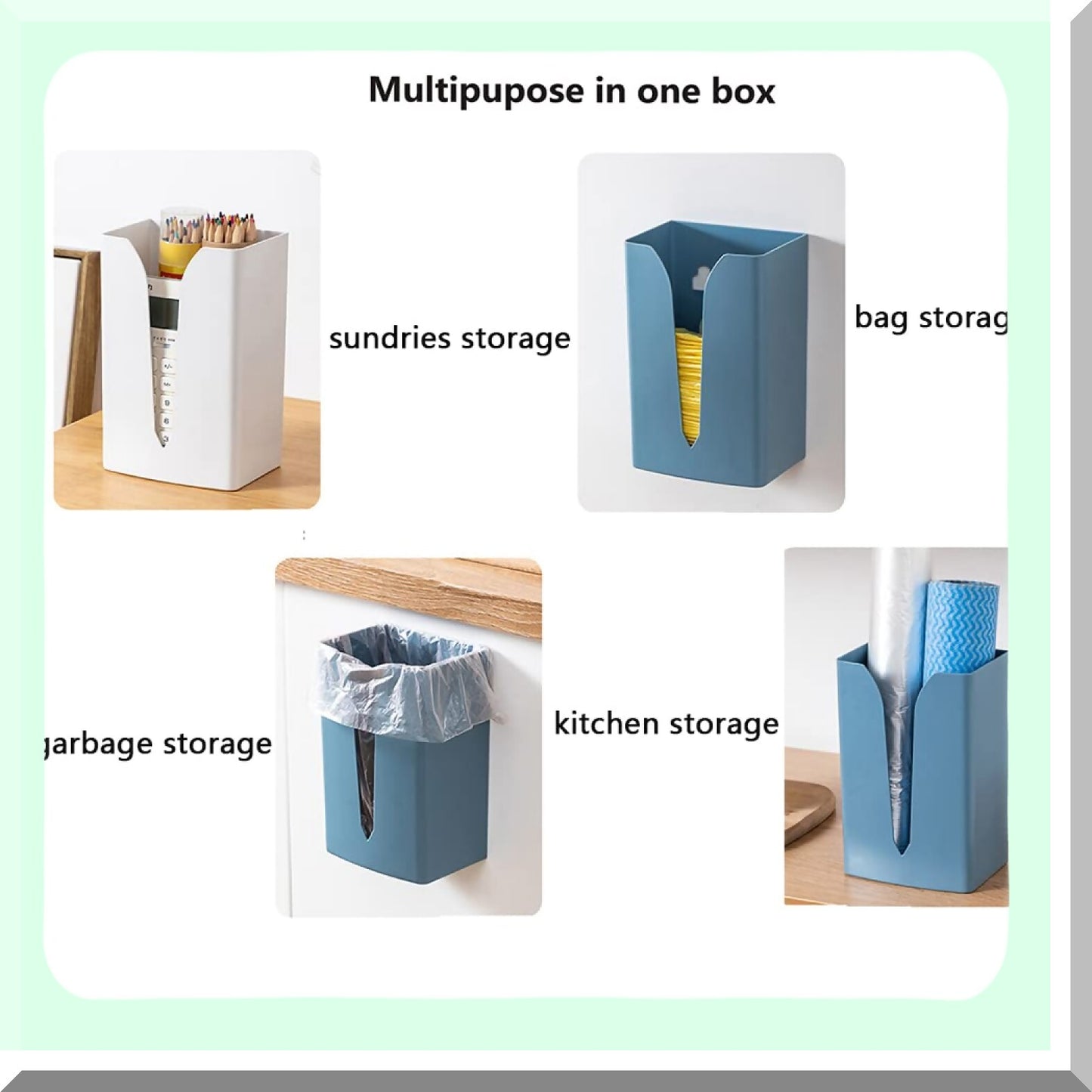 Adhesive Tissue Dispenser and Trash Holder Pink