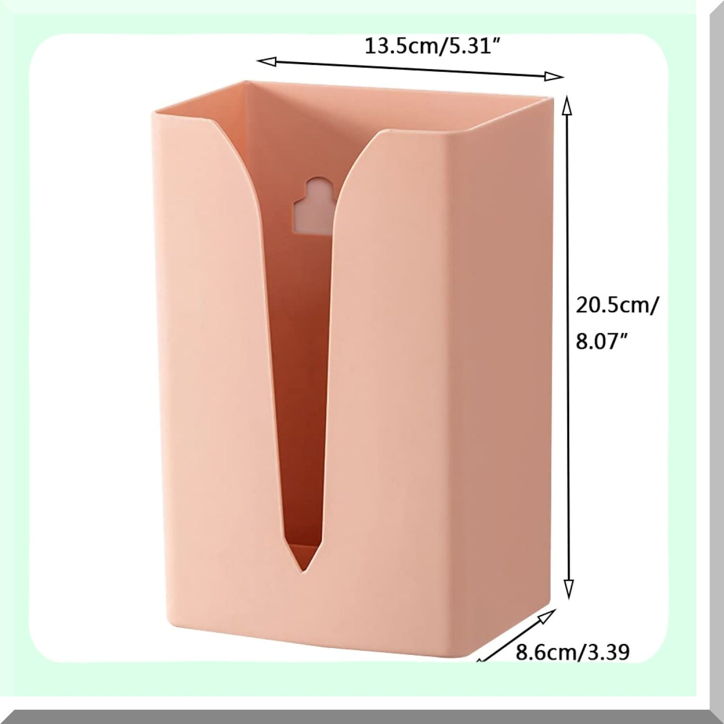 Adhesive Tissue Dispenser and Trash Holder Pink