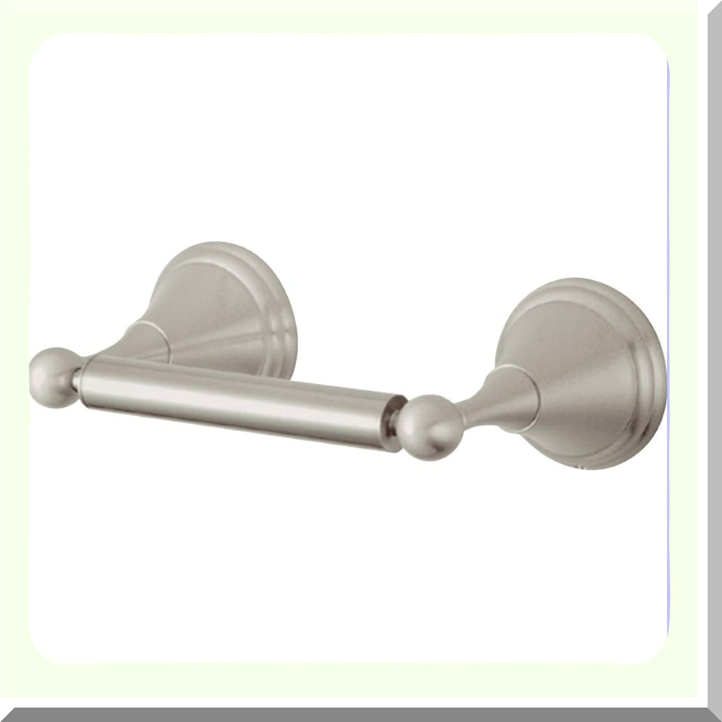 Governor Tet Paper Holder 8-5/8" Brushed Nickel