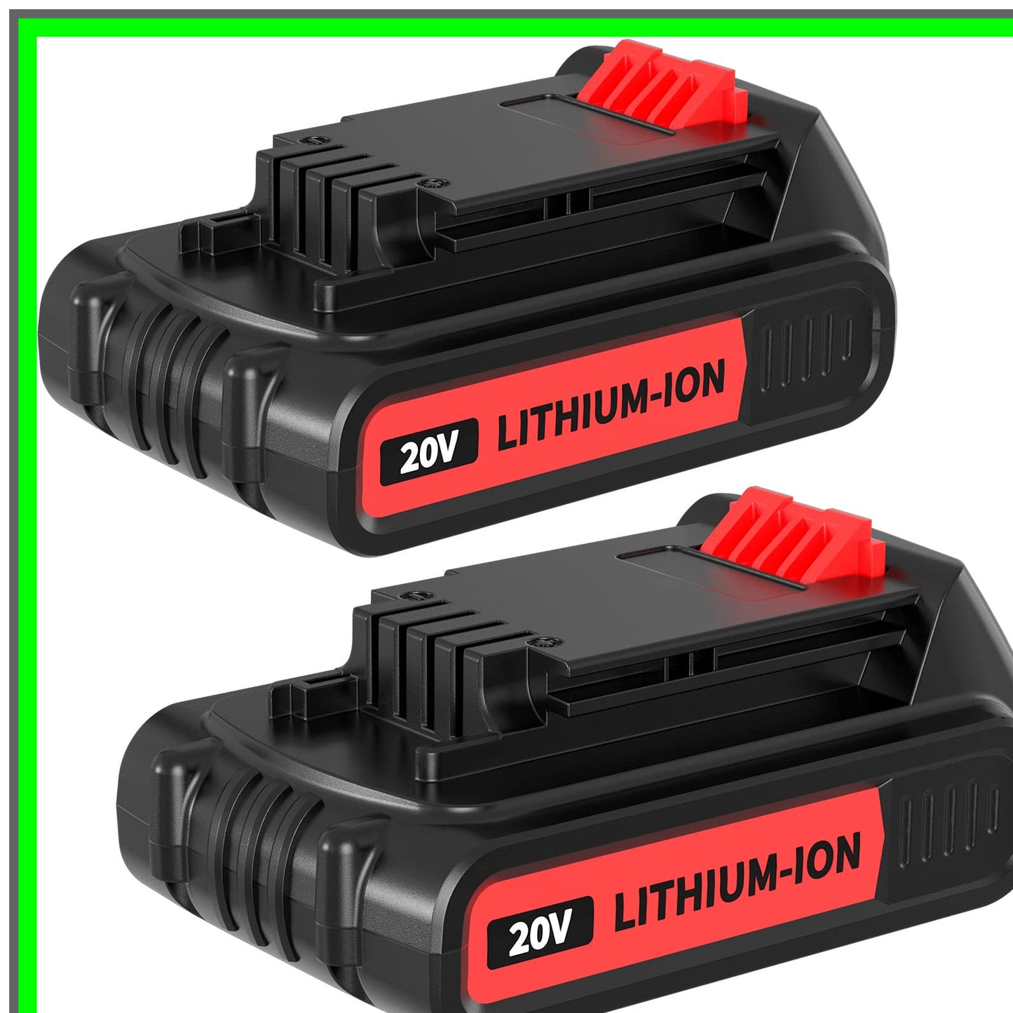 Dual 20V 3500mAh Lithium Battery Replacement for Black and Decker Tools