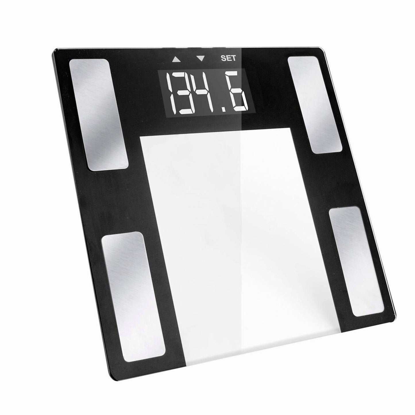 Digital Bathroom Scale Silver 400 lbs