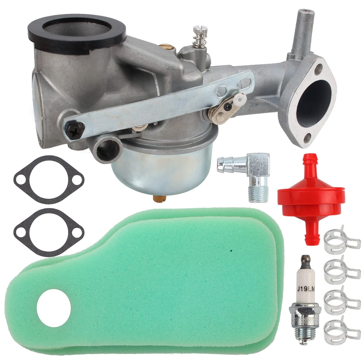 Briggs Stratton Carburetor Kit with Gasket and Air Oil Filter for Engine Series