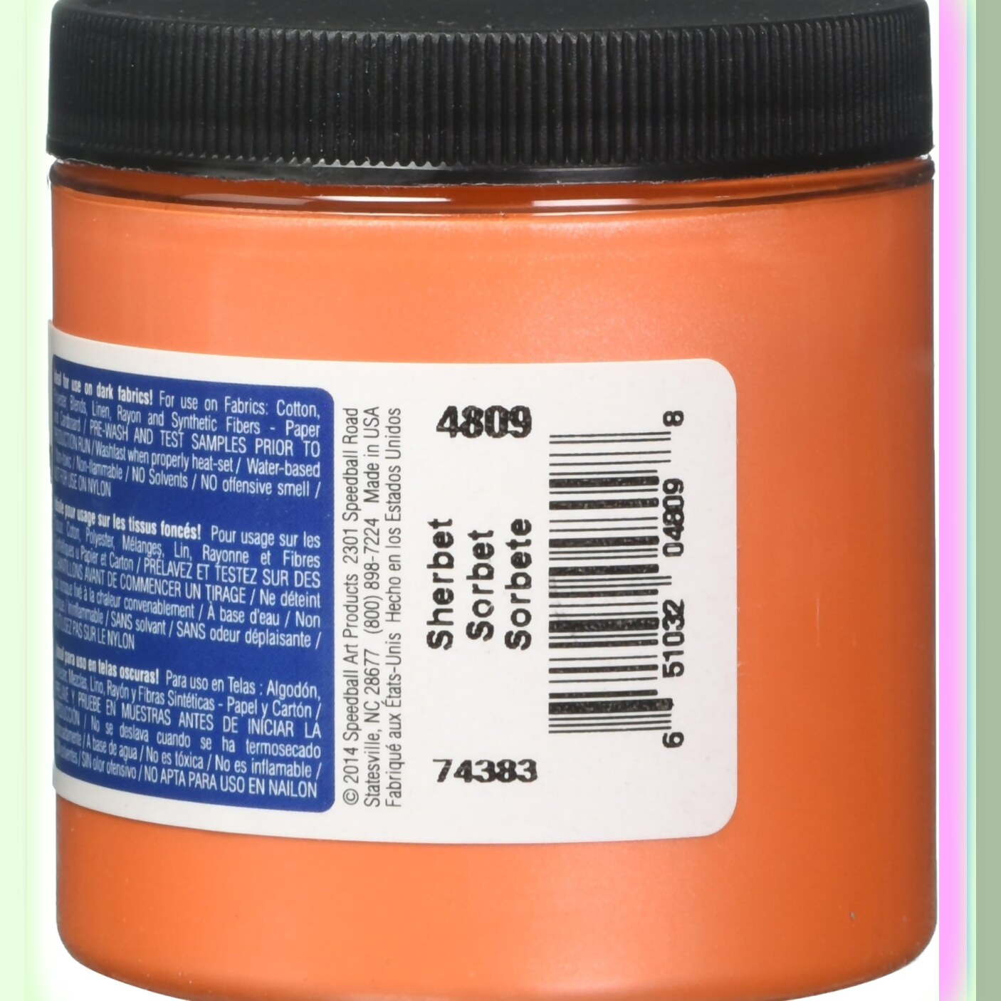 Sherbet Shimmer Iridescent Fabric Ink 8oz