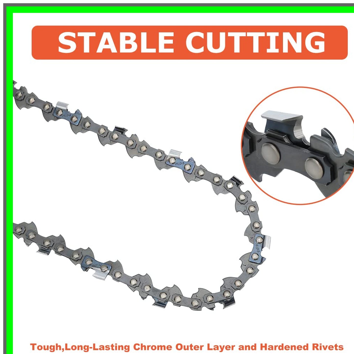 8 Inch Replacement Chainsaw Chain for Ryobi Homelite Worx Pole Saws 2-Pack