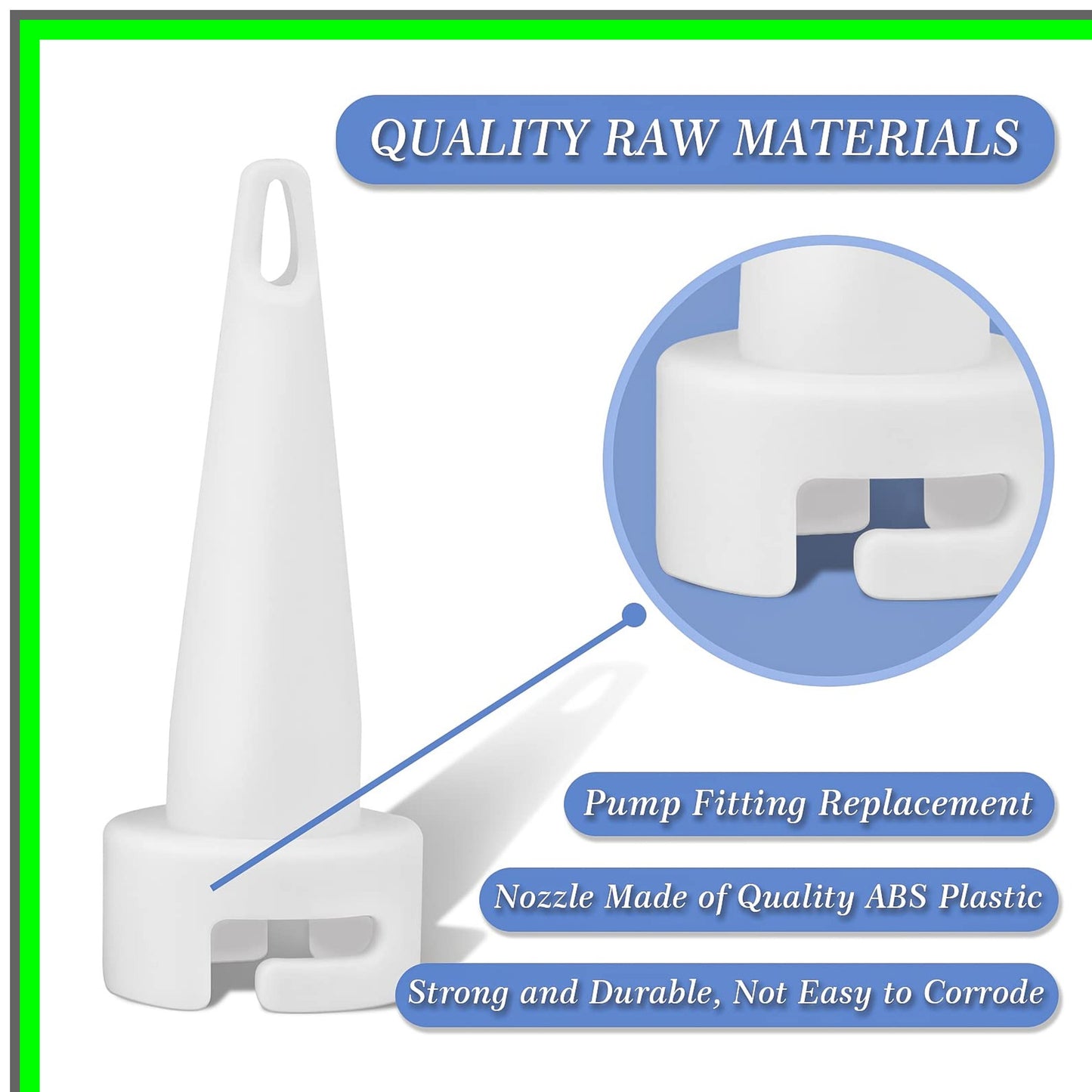 QuickFit Air Pump Nozzle Adapter for Easy Valve Replacement