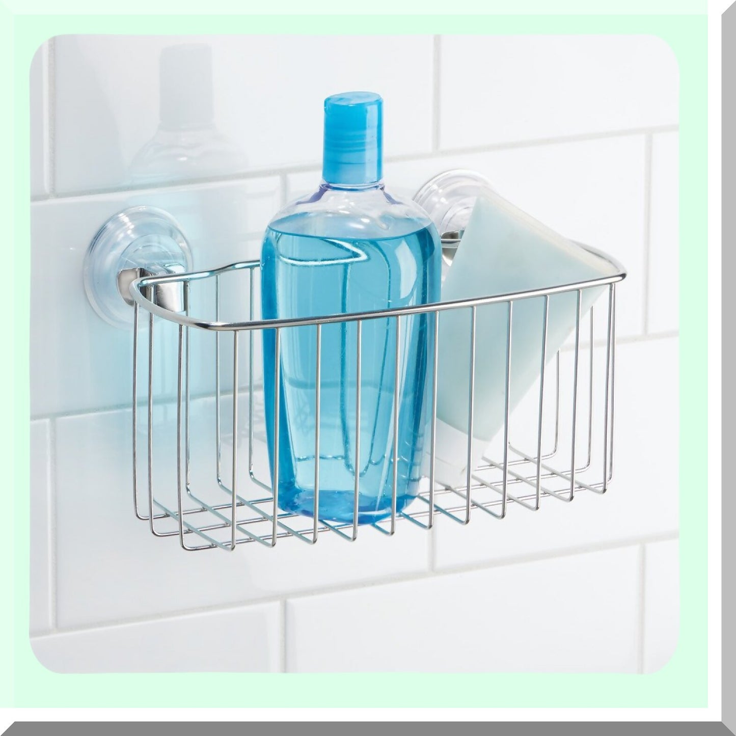Reo Metal Power Lock Suction Rack for Bathroom and Kitchen