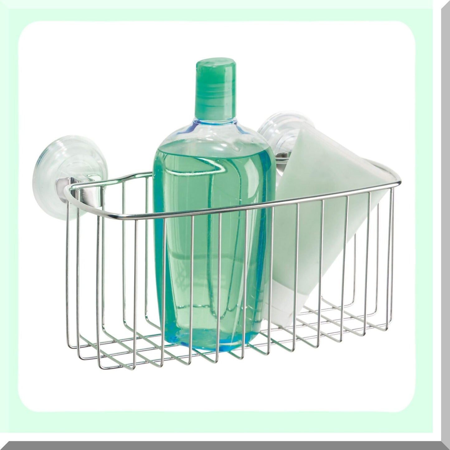 Reo Metal Power Lock Suction Rack for Bathroom and Kitchen