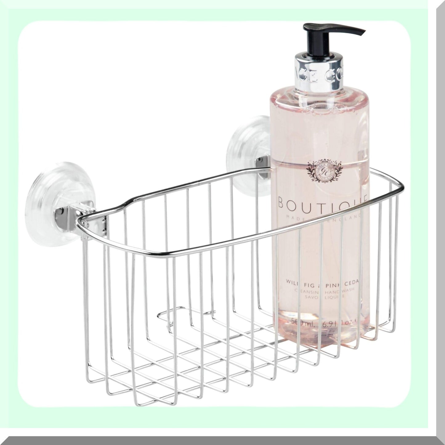 Reo Metal Power Lock Suction Rack for Bathroom and Kitchen