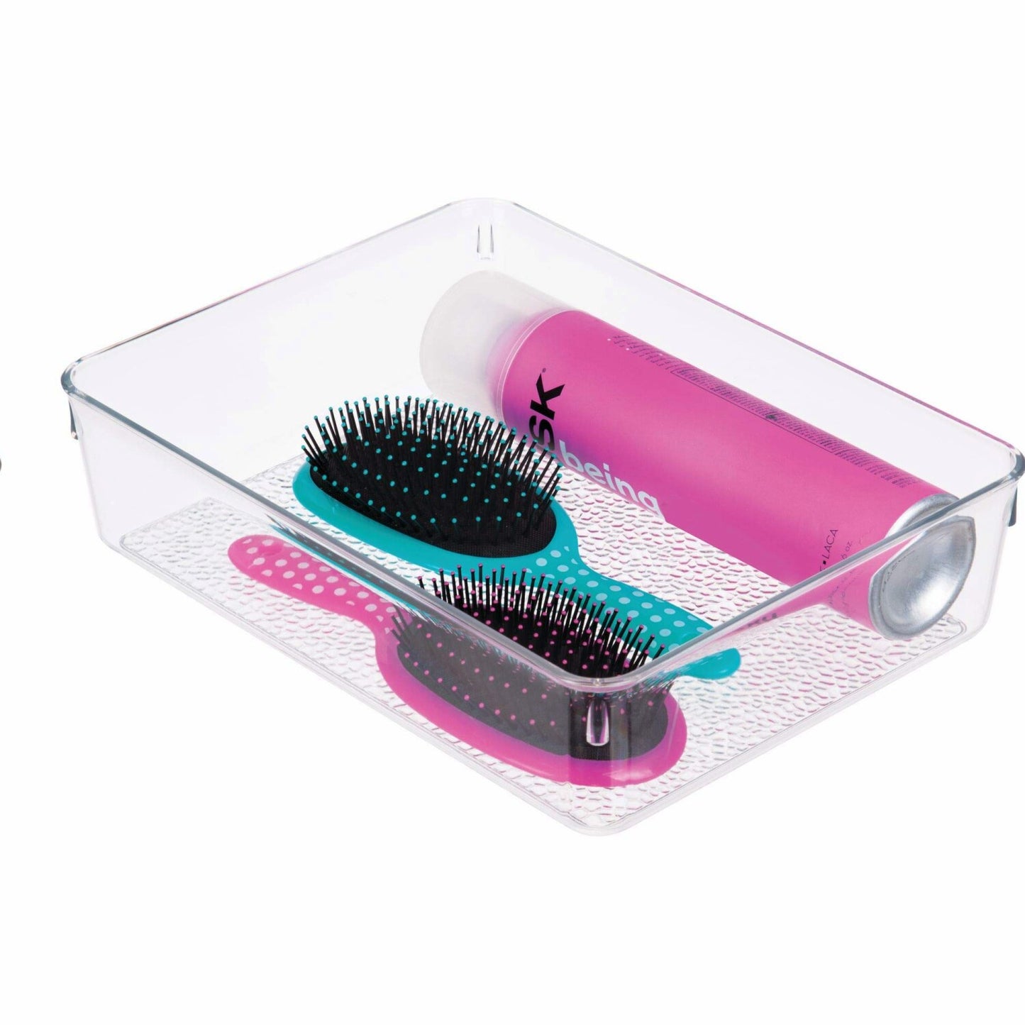 Rain Plastic Storage Organizer Bin 12x9x3 Clear