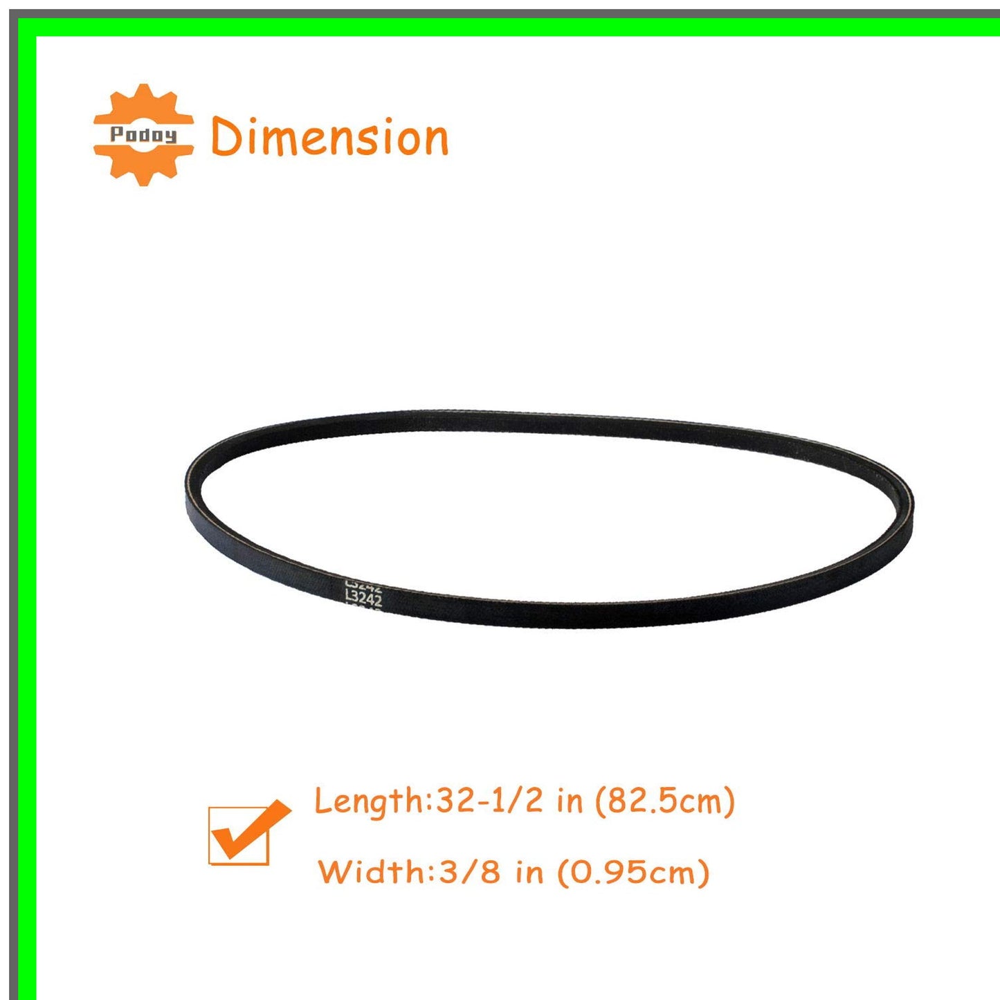 Husqvarna Compatible Drive Belt Replacement for Lawn Mowers 32.5in