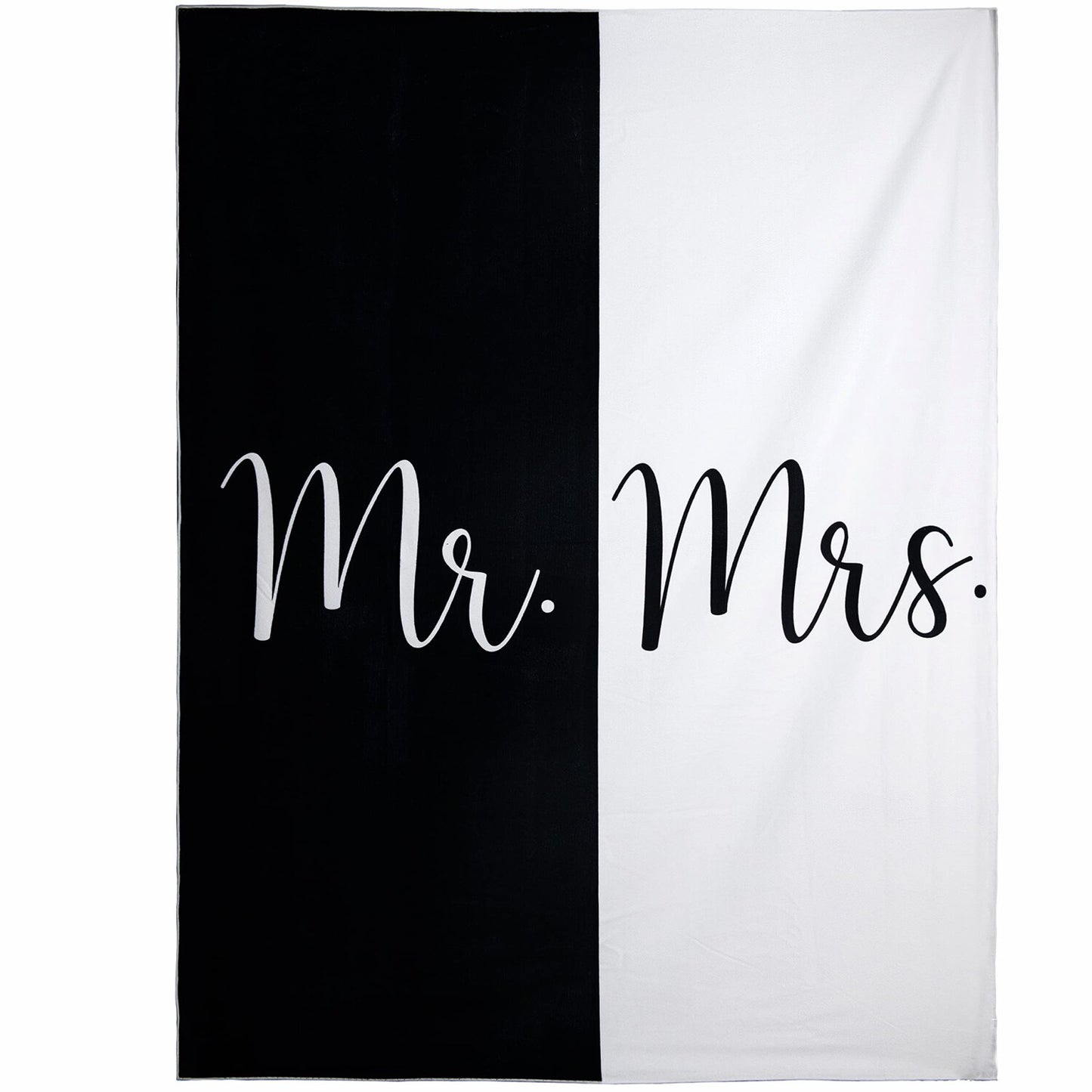 Mr and Mrs Beach Towel 78"x59" for Honeymoon