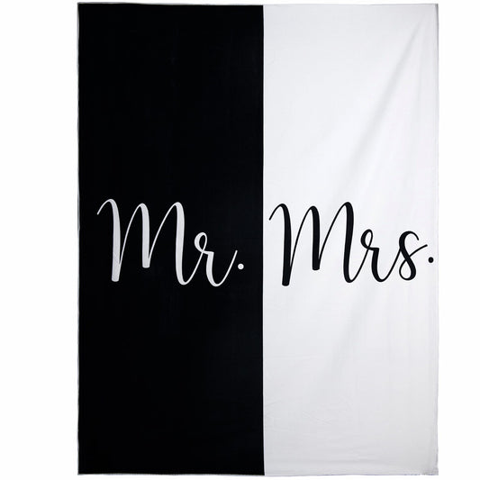 Mr and Mrs Beach Towel 78"x59" for Honeymoon