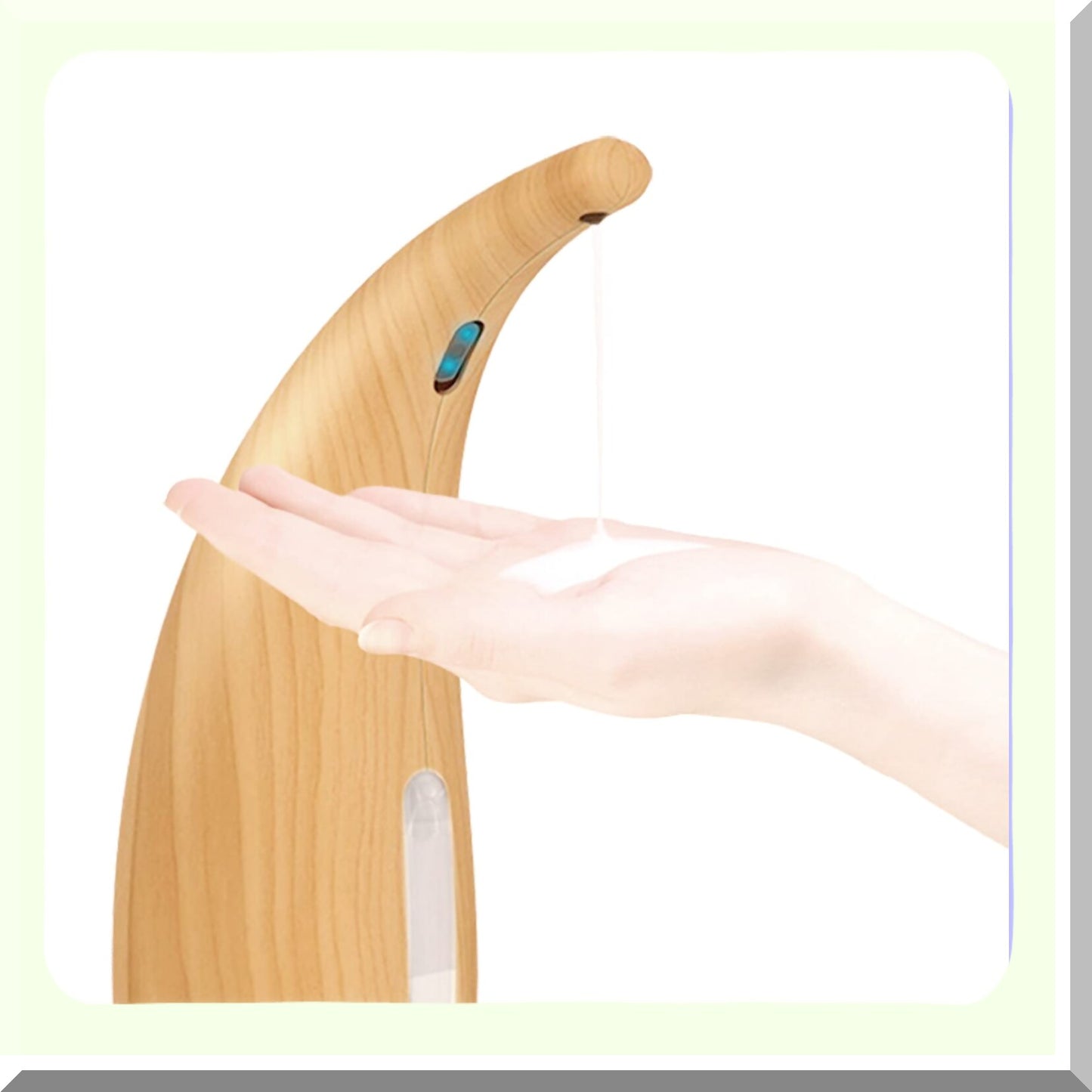 Touchless Light Wood Grain Soap Dispenser 300ml