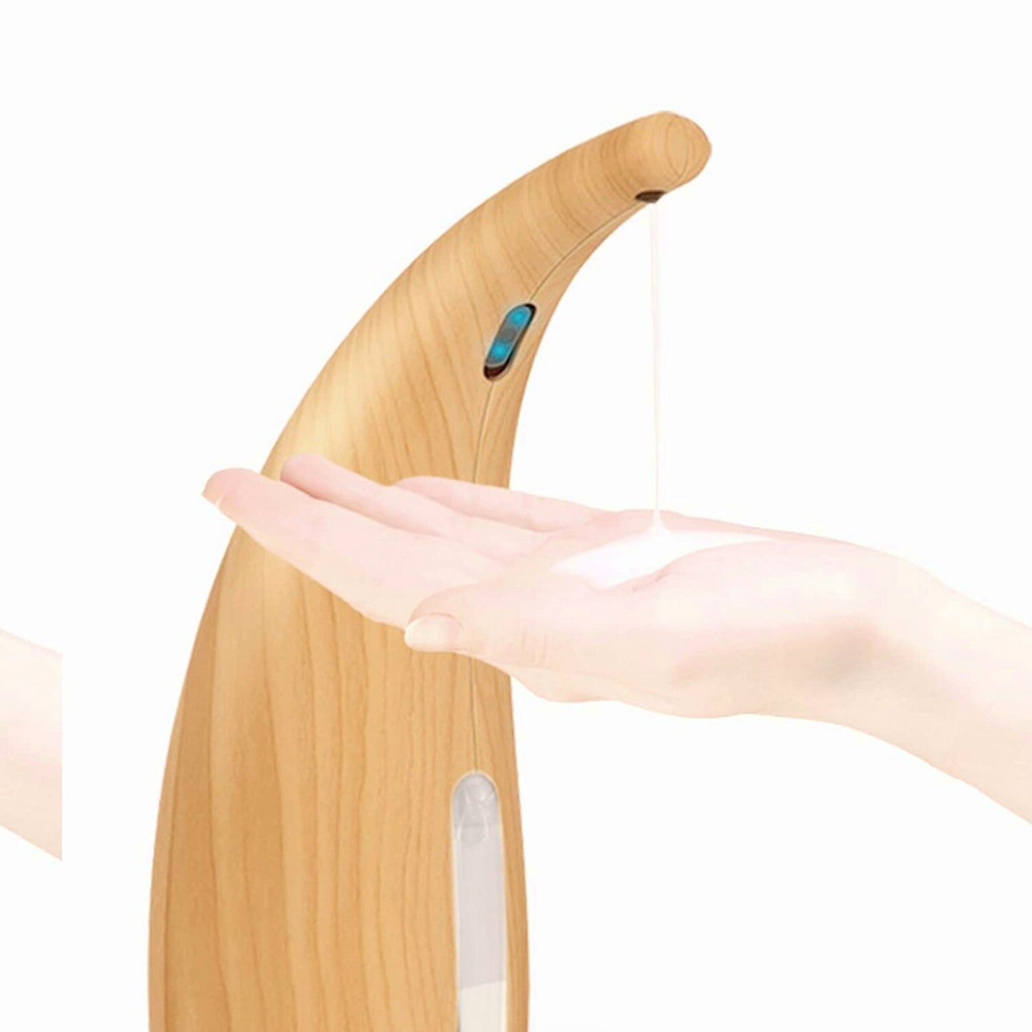 Touchless Light Wood Grain Soap Dispenser 300ml
