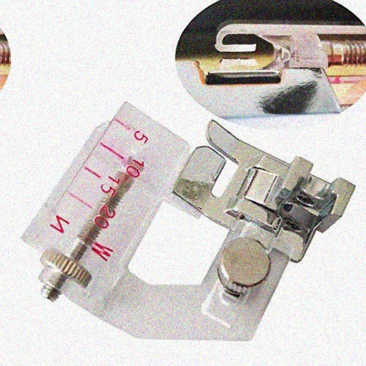 Low Shank Adjustable Bias Tape Binder Foot for Sewing Machines