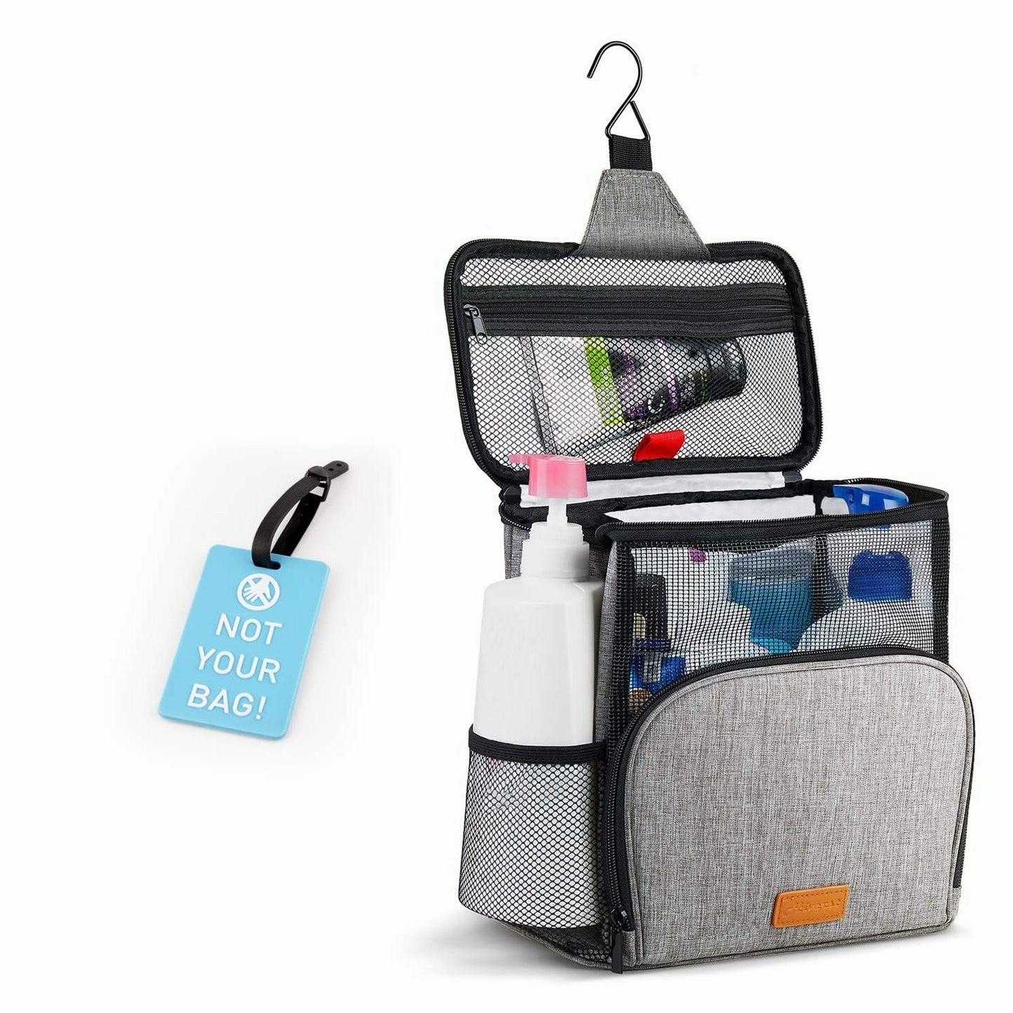 Hanging Shower Caddy Tote Bag Full Size Bottle