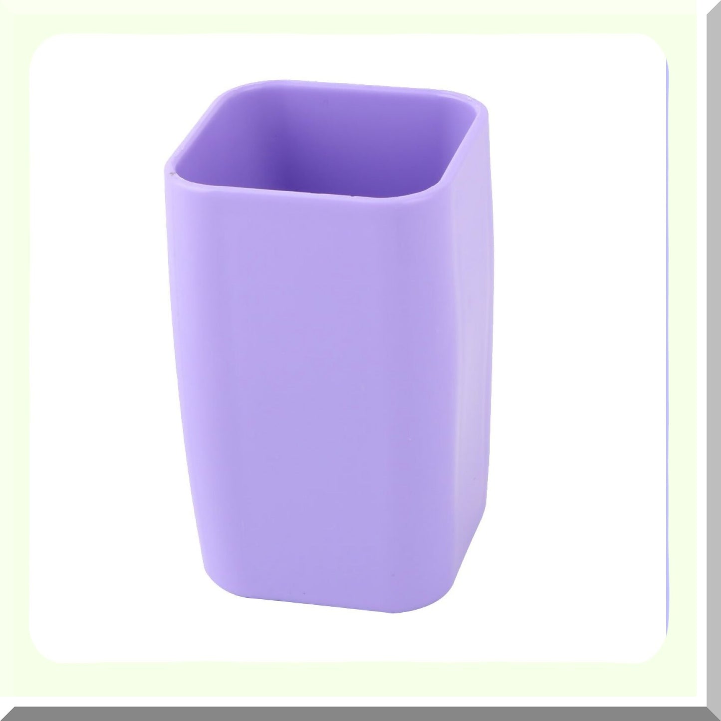 Plastic Bathroom Toothbrush and Toothpaste Holder 300ml Purple