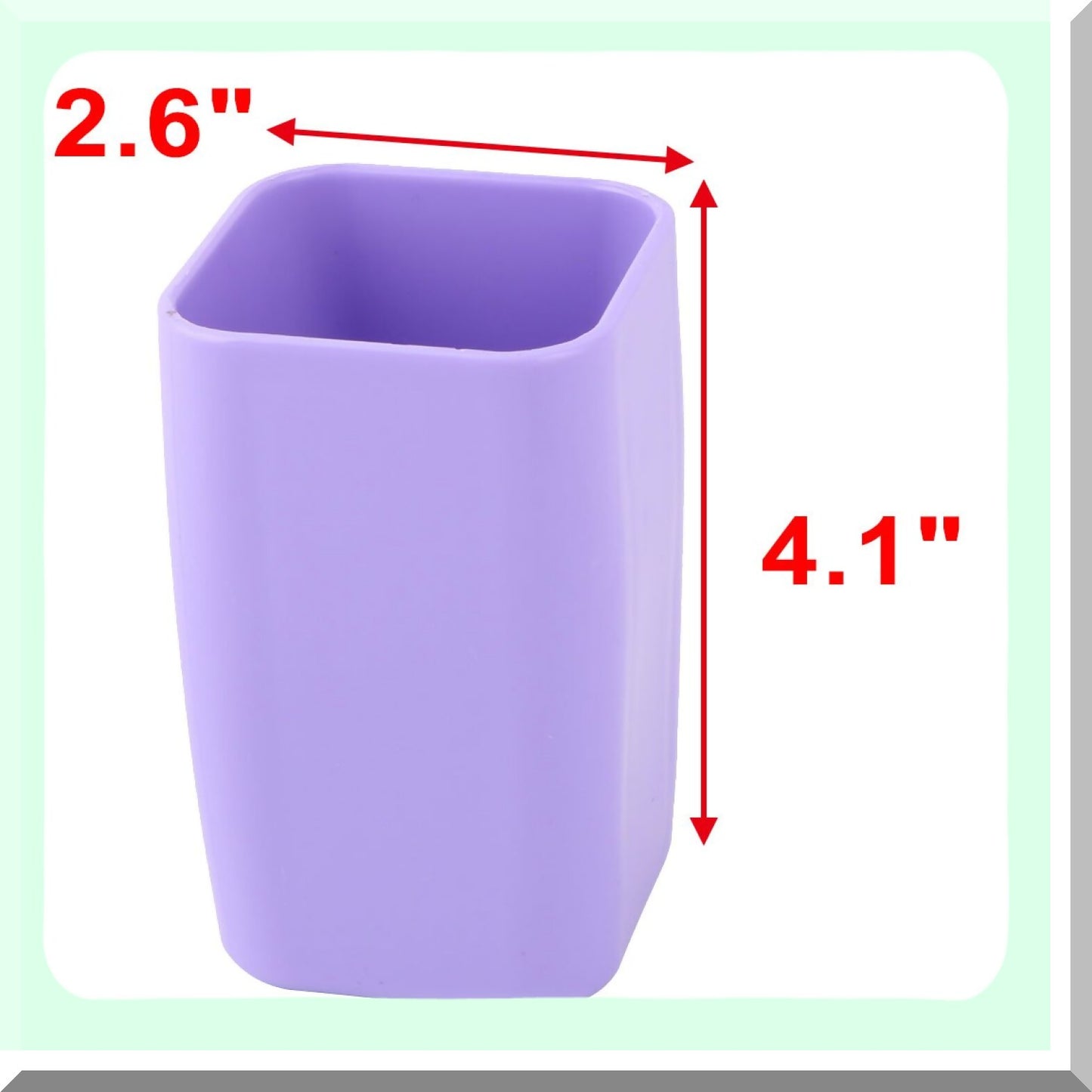 Plastic Bathroom Toothbrush and Toothpaste Holder 300ml Purple