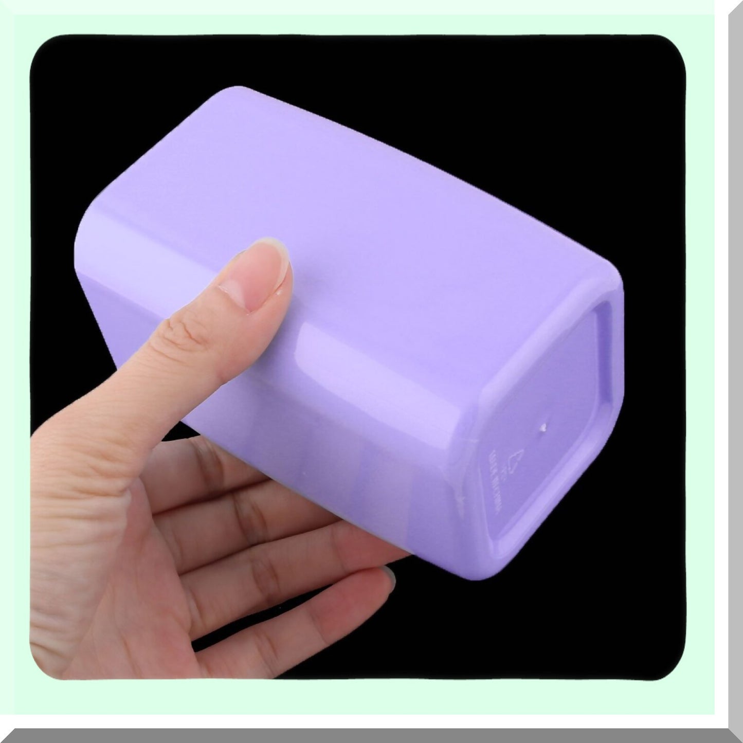 Plastic Bathroom Toothbrush and Toothpaste Holder 300ml Purple