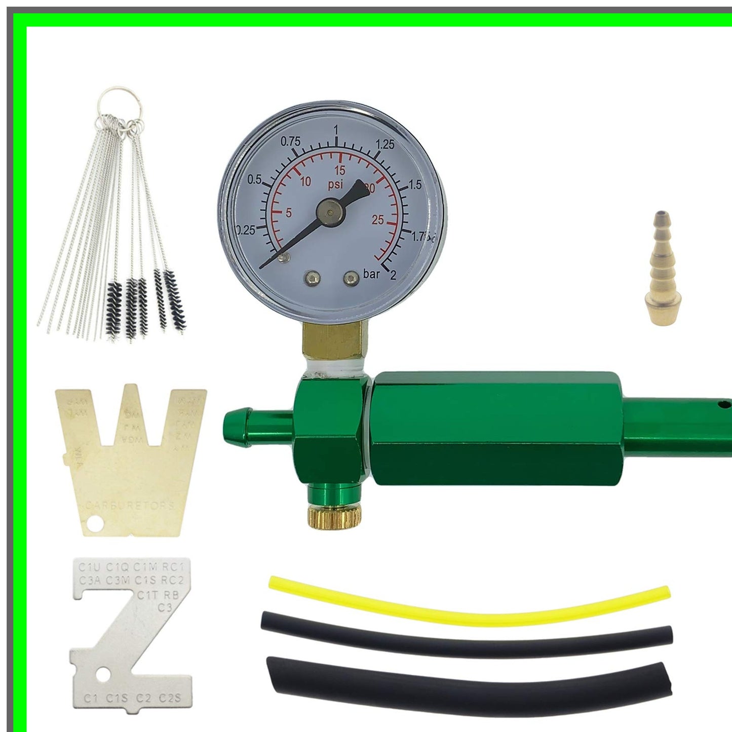 ZAMA Carburetor Leak Detection Kit with Adjustment Tools and Cleaning Brushes
