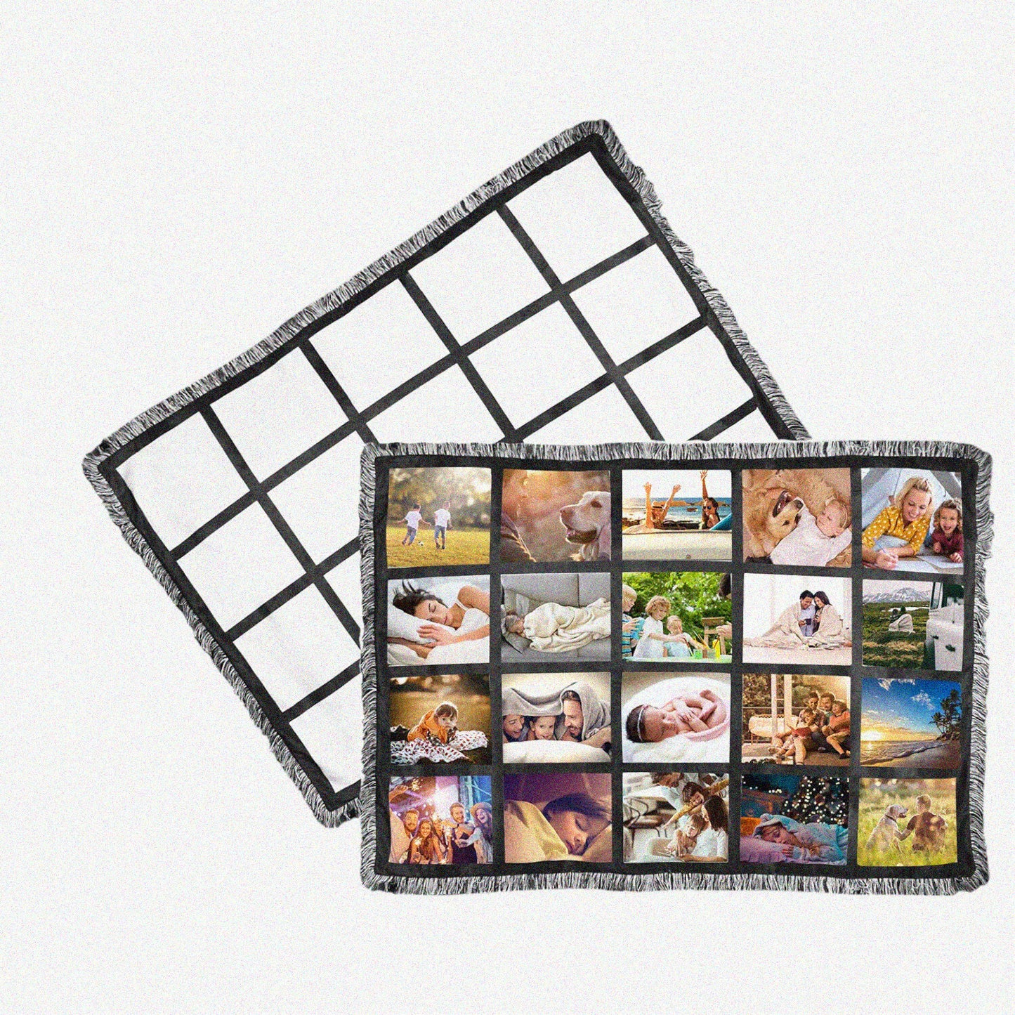 SubliCozy Custom Photo Blanket Set 2 Pack 40"X60"