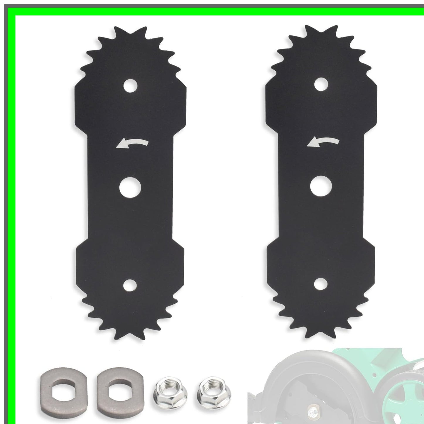 Efficient 7.5" Double Edge Blades for D-enali Electric Lawn Edger
