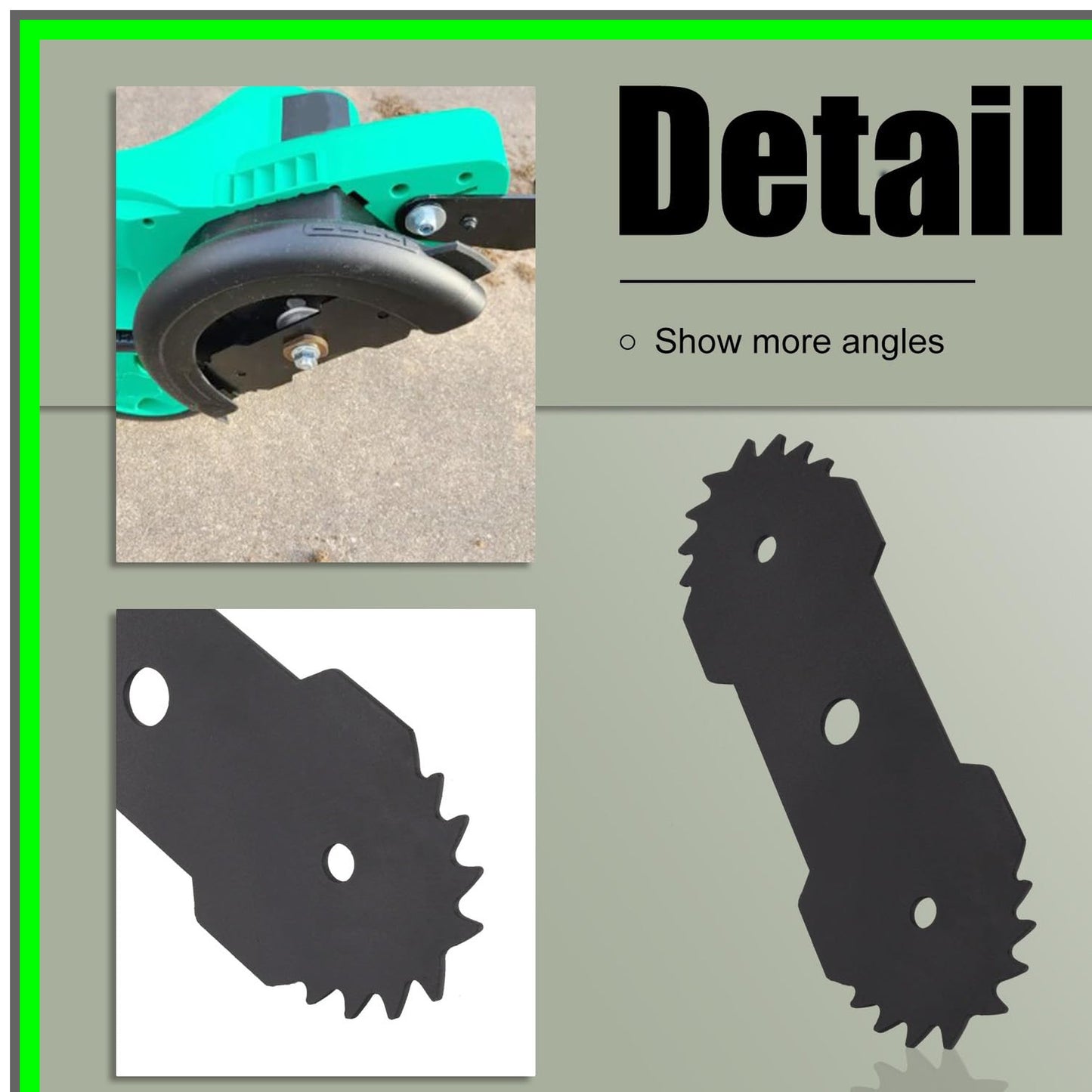 Efficient 7.5" Double Edge Blades for D-enali Electric Lawn Edger