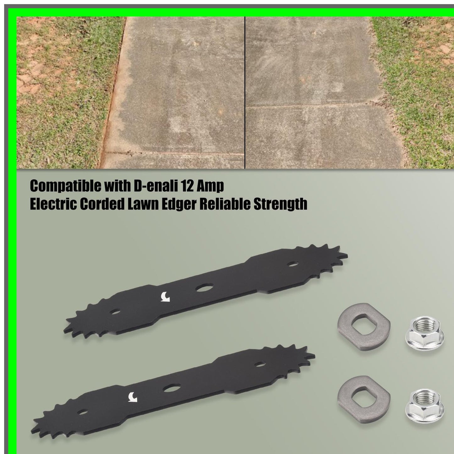 Efficient 7.5" Double Edge Blades for D-enali Electric Lawn Edger