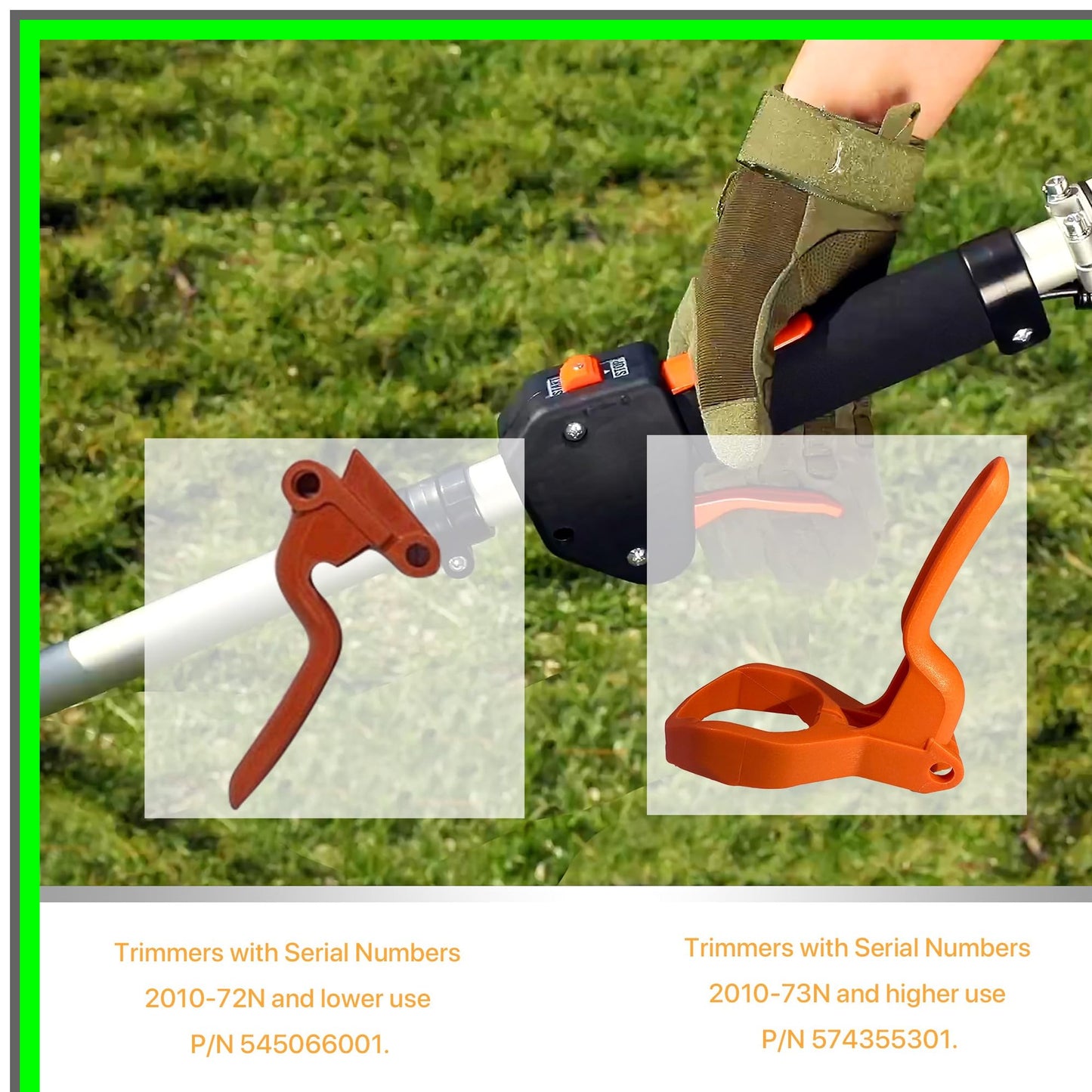 Huskvarna Eater Throttle Trigger Handle Replacement 128Cd 128Ld Parts