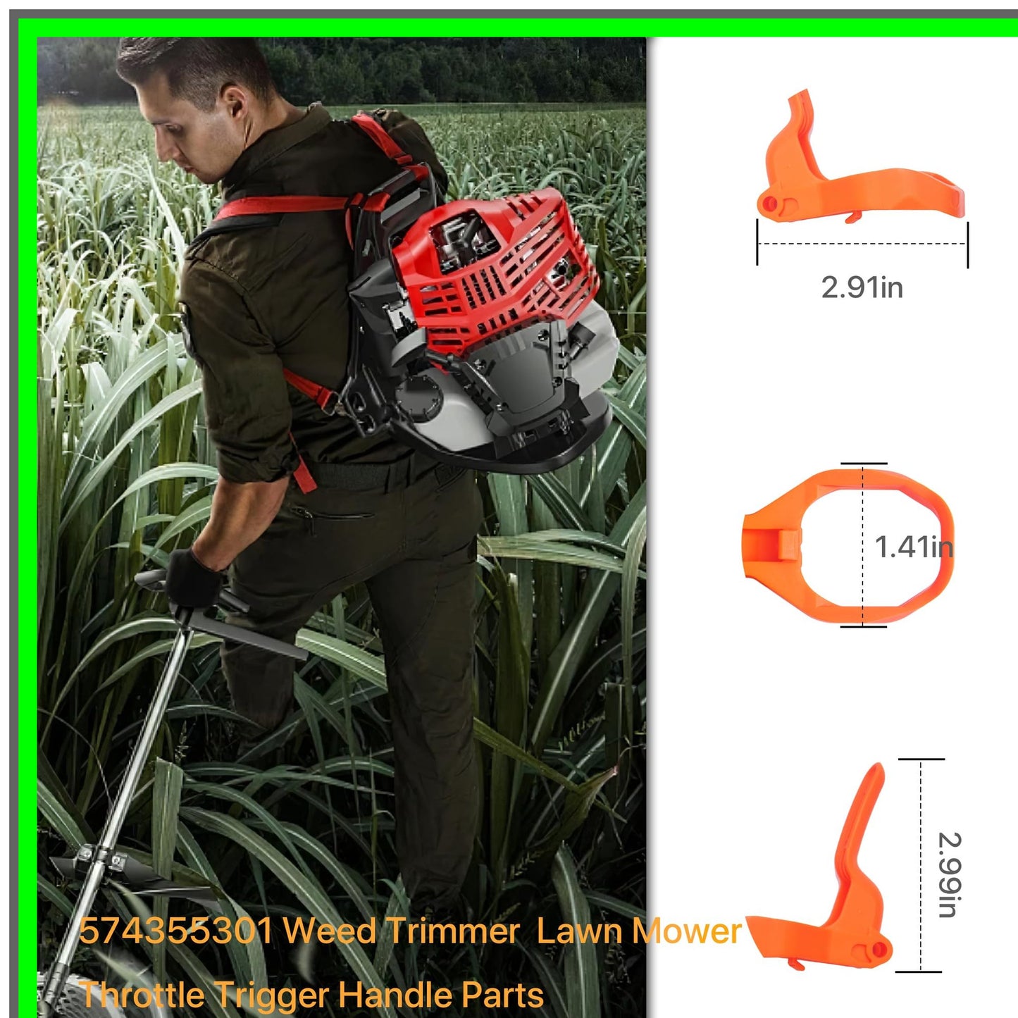 Huskvarna Eater Throttle Trigger Handle Replacement 128Cd 128Ld Parts
