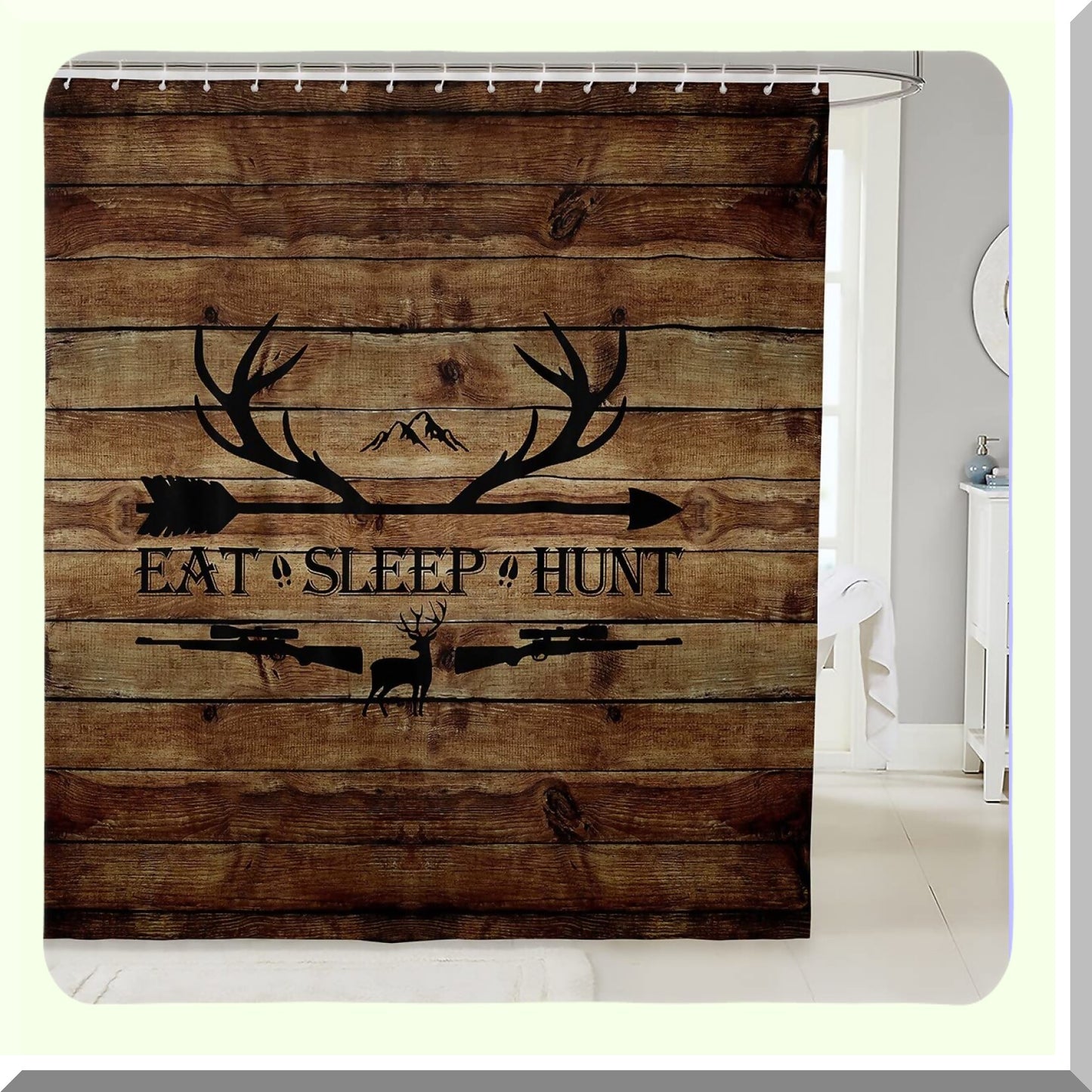 Hunting Deer Shower Curtain 72x84 inch