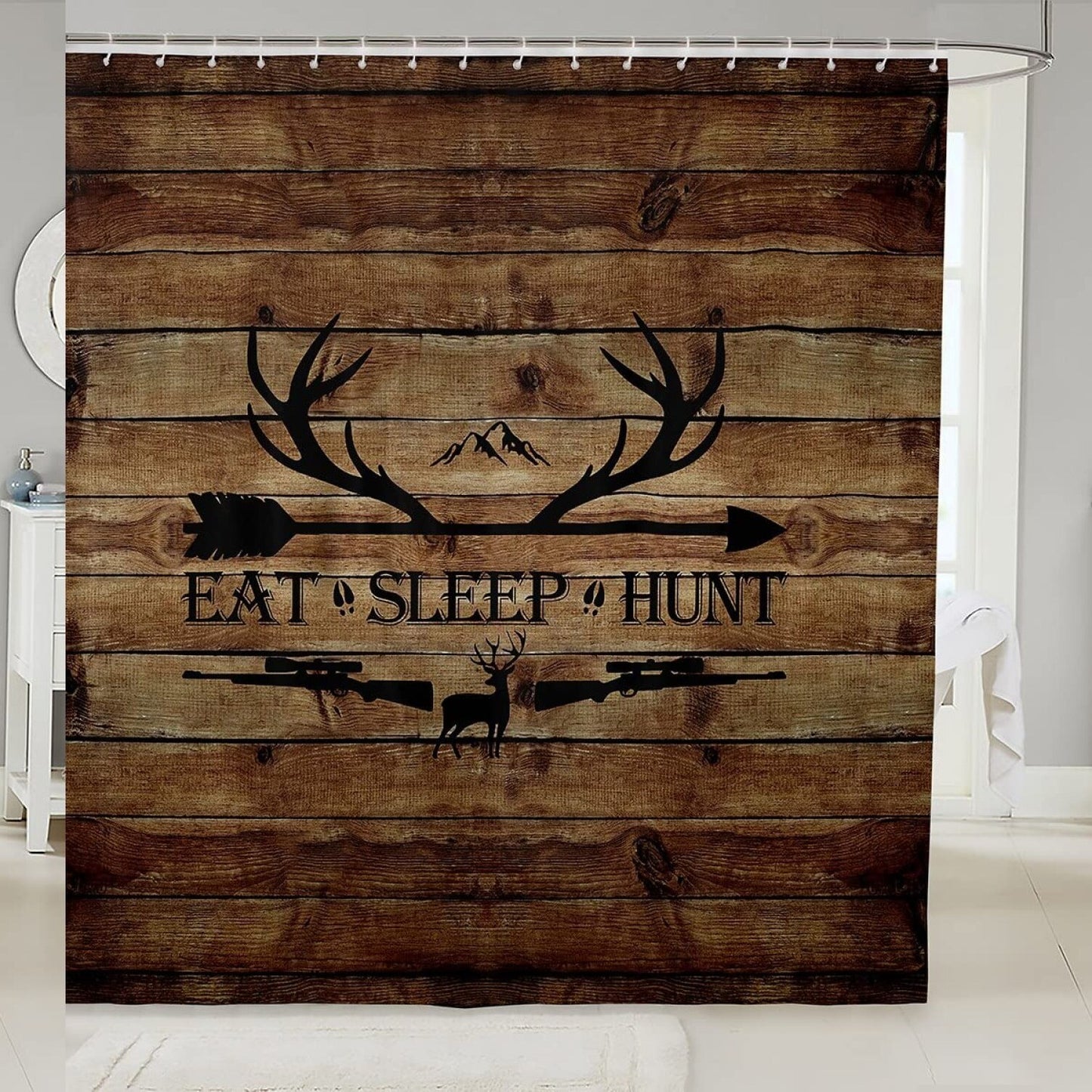 Hunting Deer Shower Curtain 72x84 inch