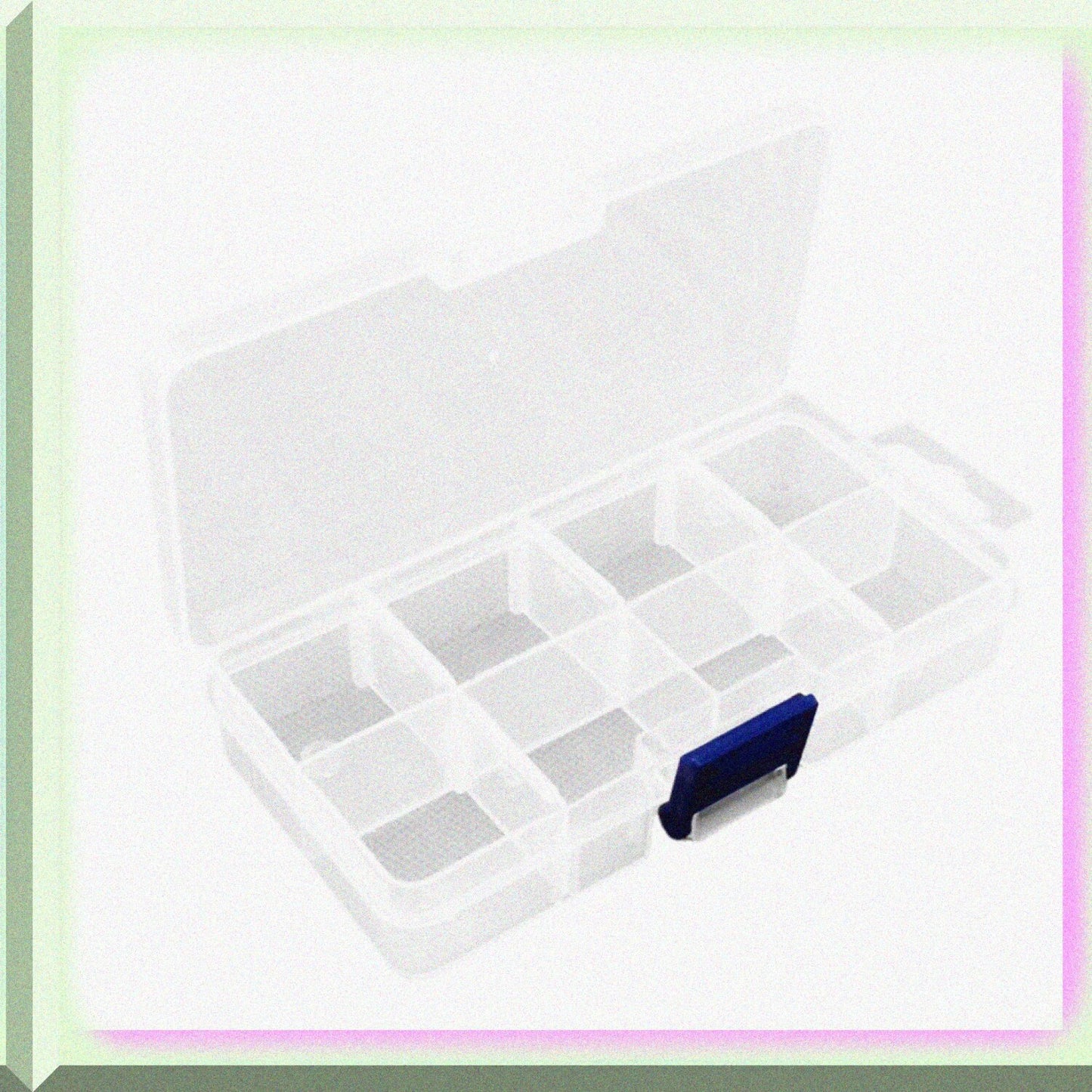 Plastic Storage Box 8 Grids Organizer with Lid