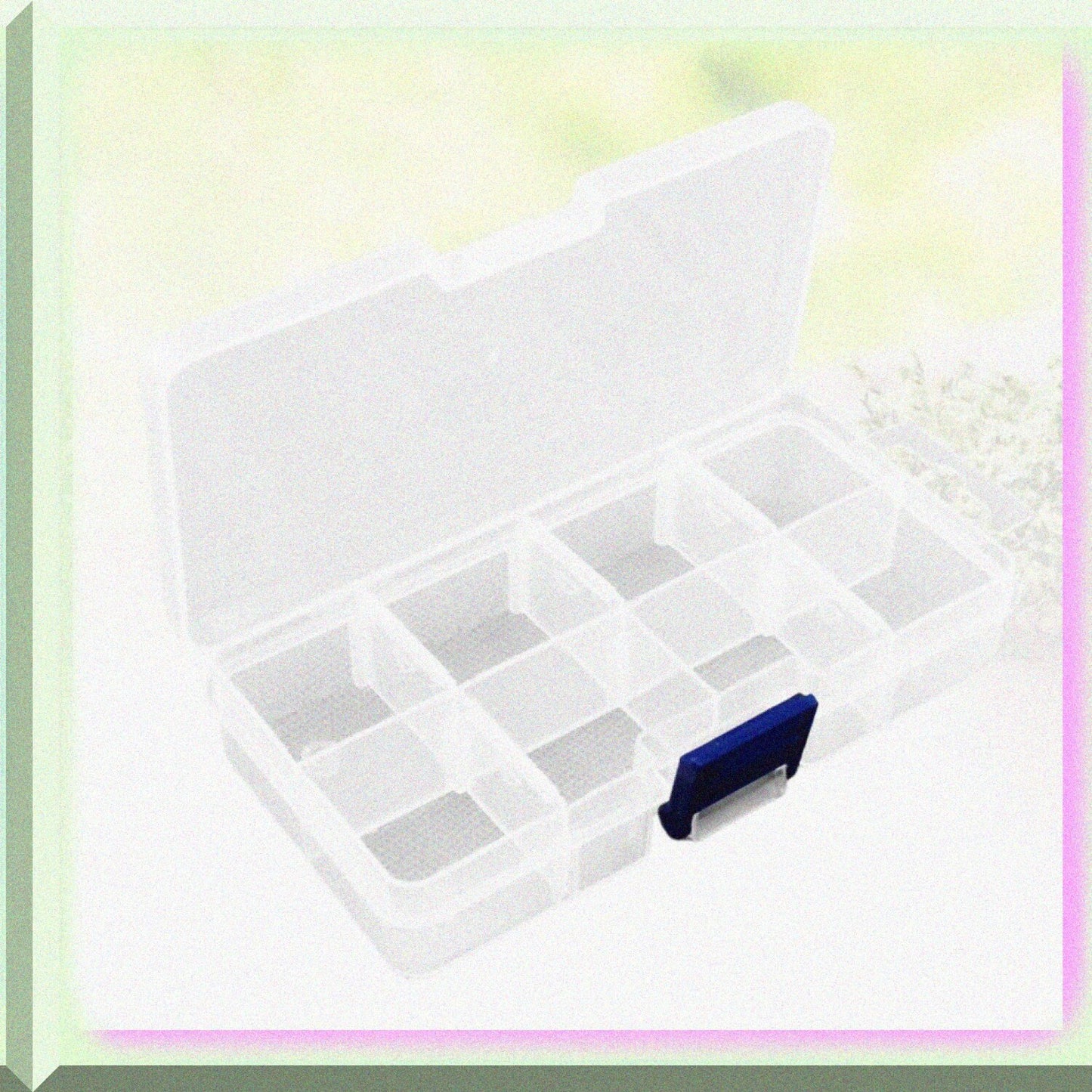 Plastic Storage Box 8 Grids Organizer with Lid