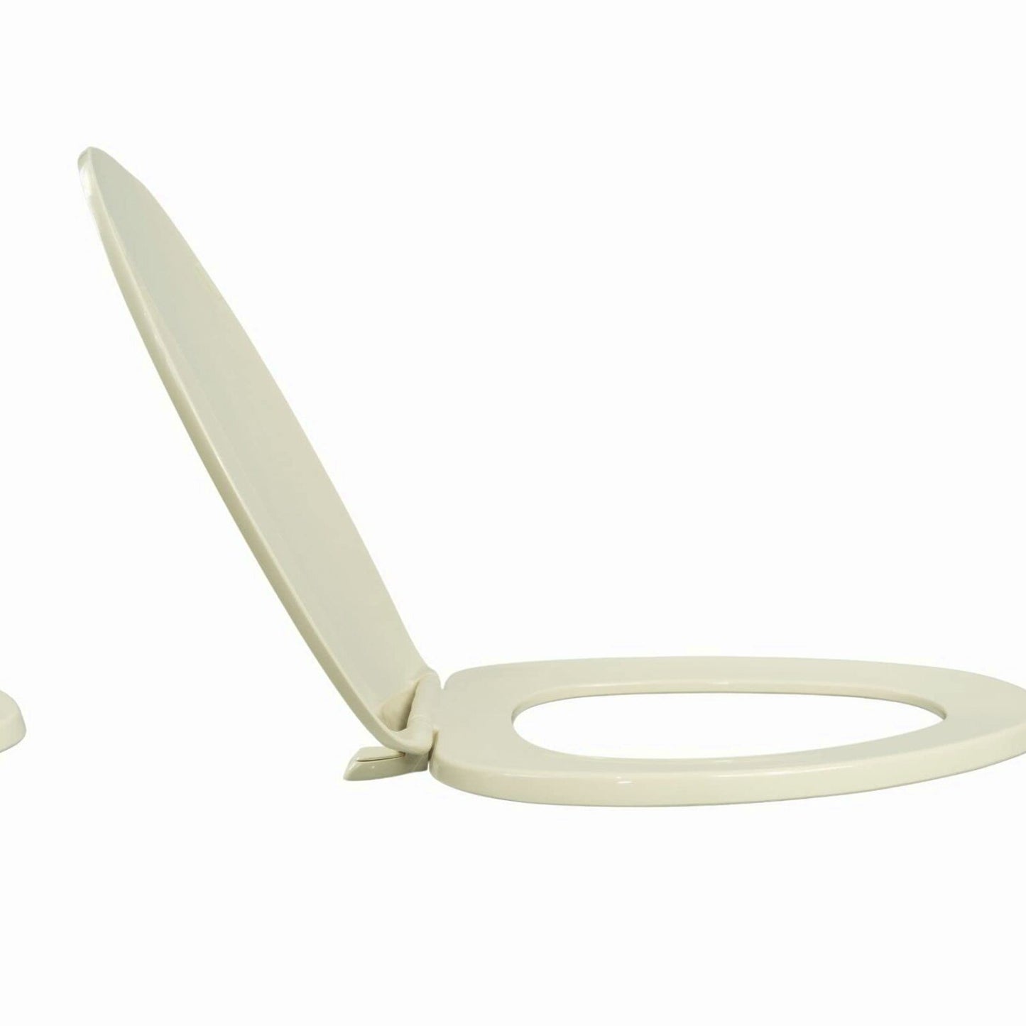 Elongated Plastic Toilet Seat, Bone