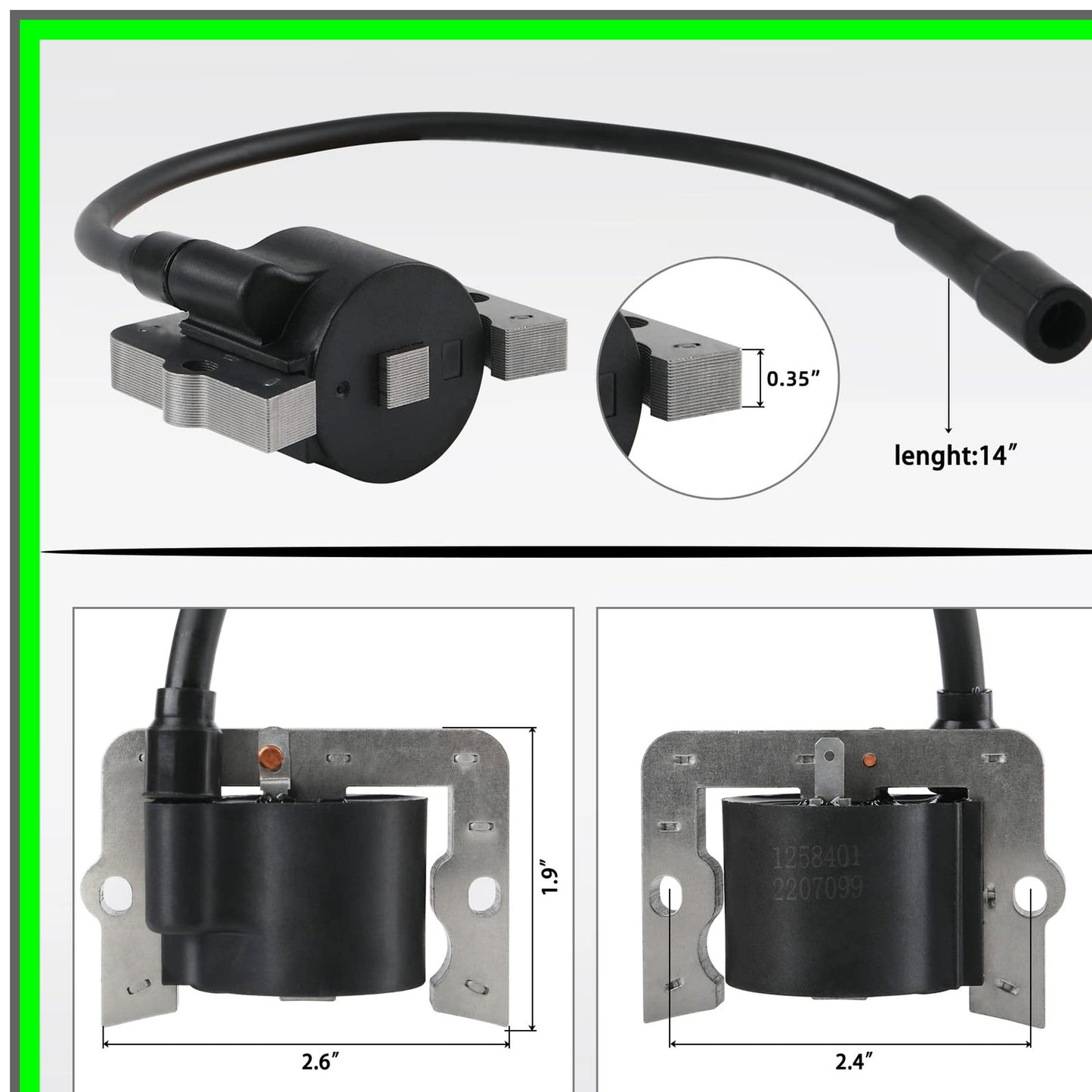 High-Performance Ignition Coil for CV Series Lawn Mower Engines